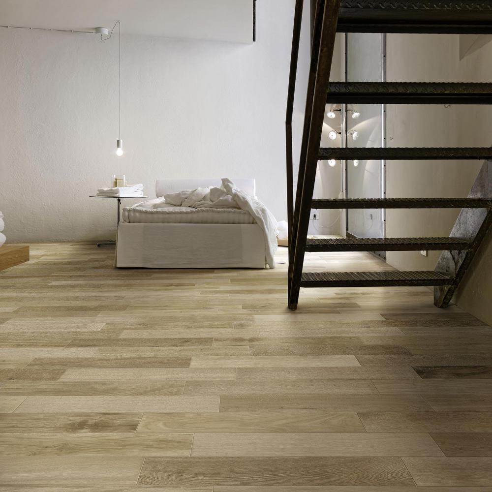 Marazzi Treverkfusion Neutral M005 w salonie