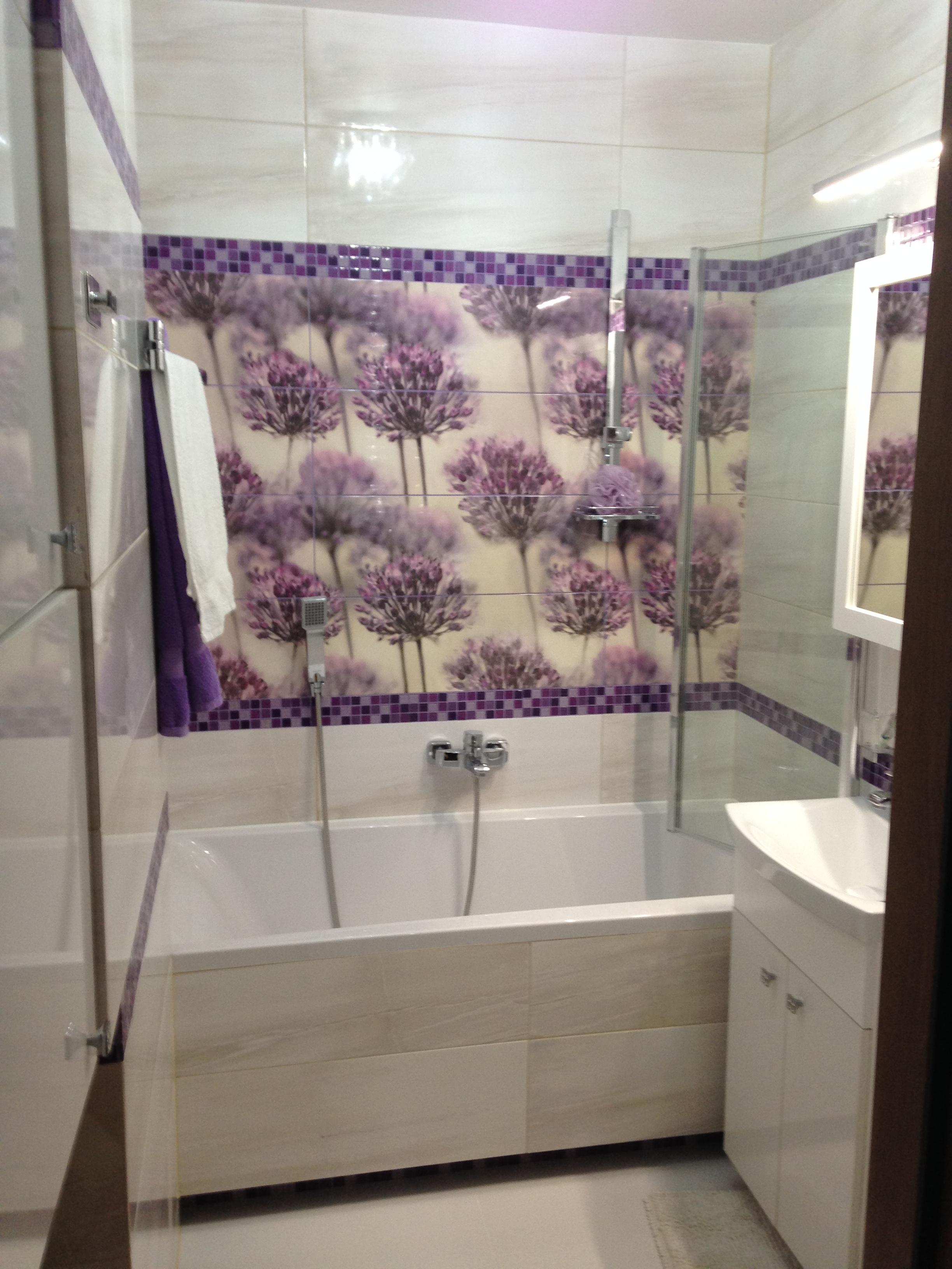 Mała fioletowa łazienka, zdjęcie 2