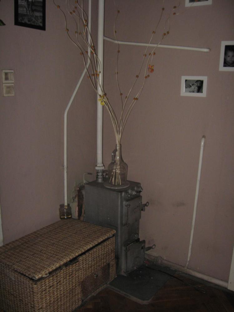 Przedpokój z piecem