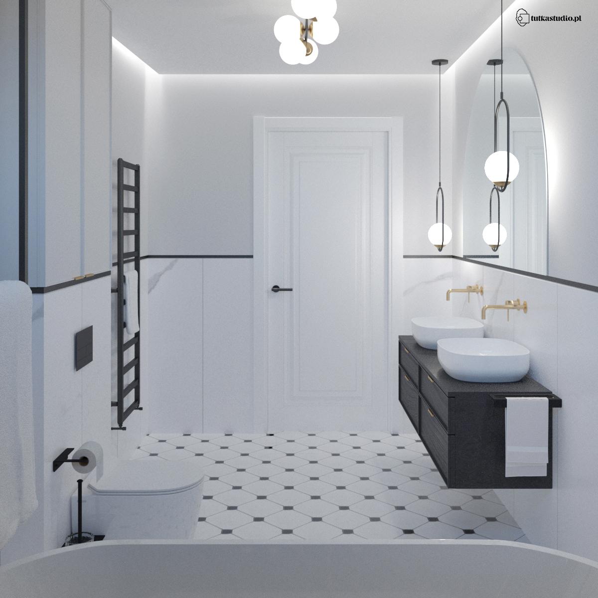 Projekt łazienki i toalety