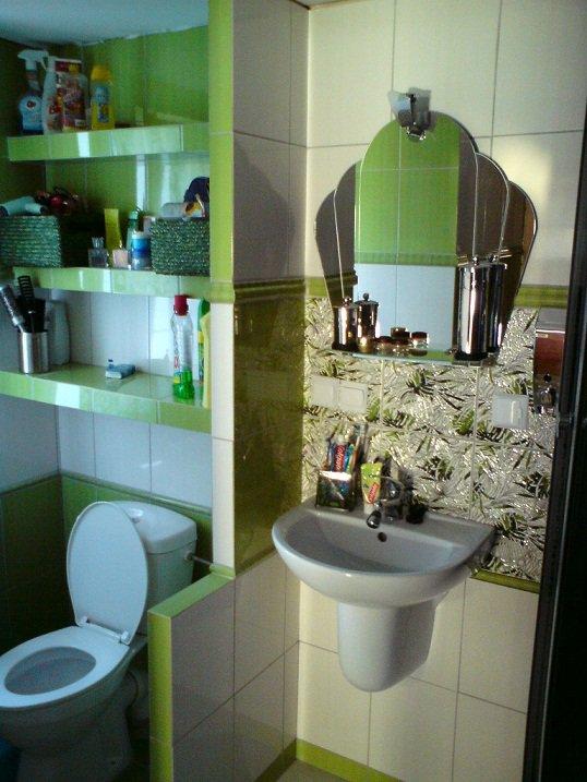 moja łazienka zieleń  kolor wiosny i lata, zdjęcie 3