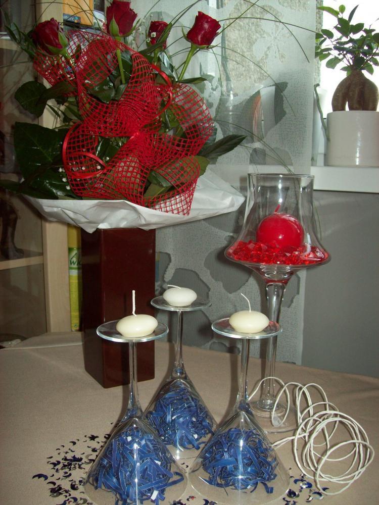 Kompozycja z kieliszków do martini, zdjęcie 4