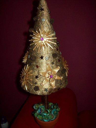 Choinki w doniczce- rękodzieło, zdjęcie 7