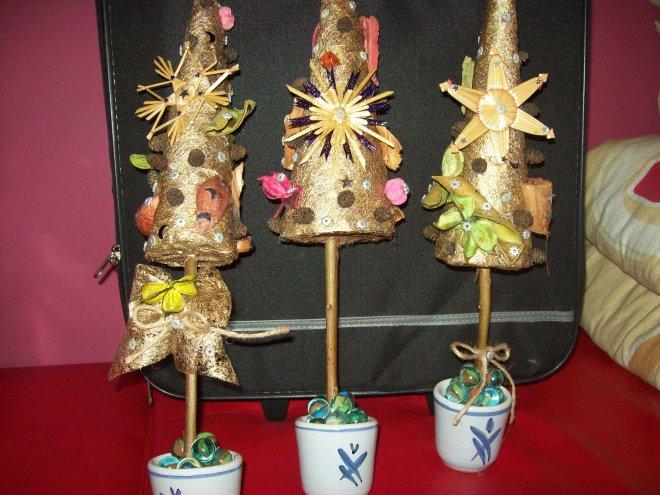 Choinki w doniczce- rękodzieło, zdjęcie 8