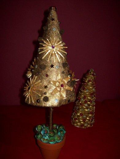 Choinki w doniczce- rękodzieło, zdjęcie 5