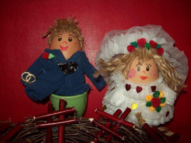 Para Młoda z jaj- rękodzieło, zdjęcie 2