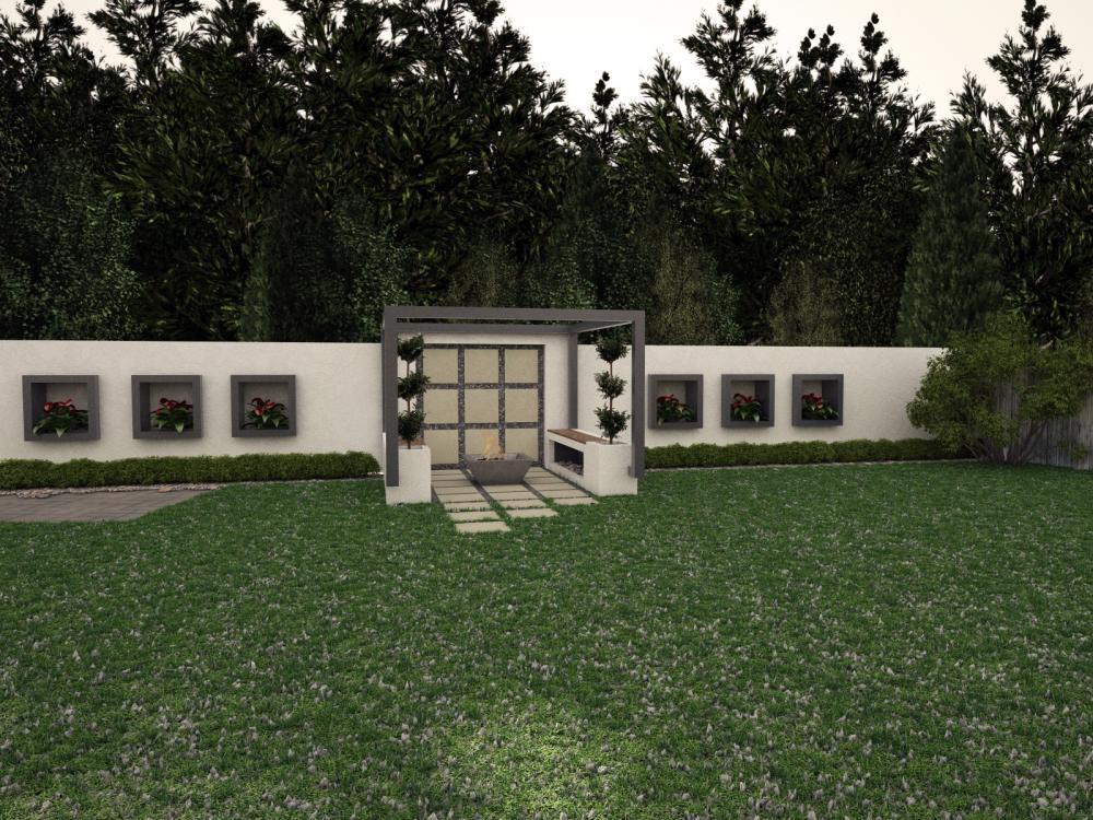 nowoczesny ogrod - projekt - wizualizacja maj - 2013, zdjęcie 2