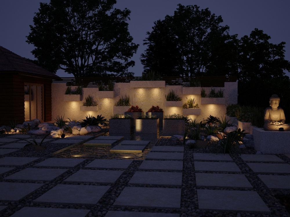 nowoczesny ogrod - projekt - wizualizacja maj - 2013, zdjęcie 6