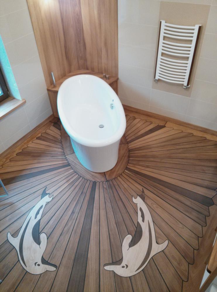 Drewno w łazience, zdjęcie 11