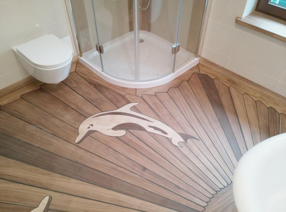 Drewno w łazience, zdjęcie 16