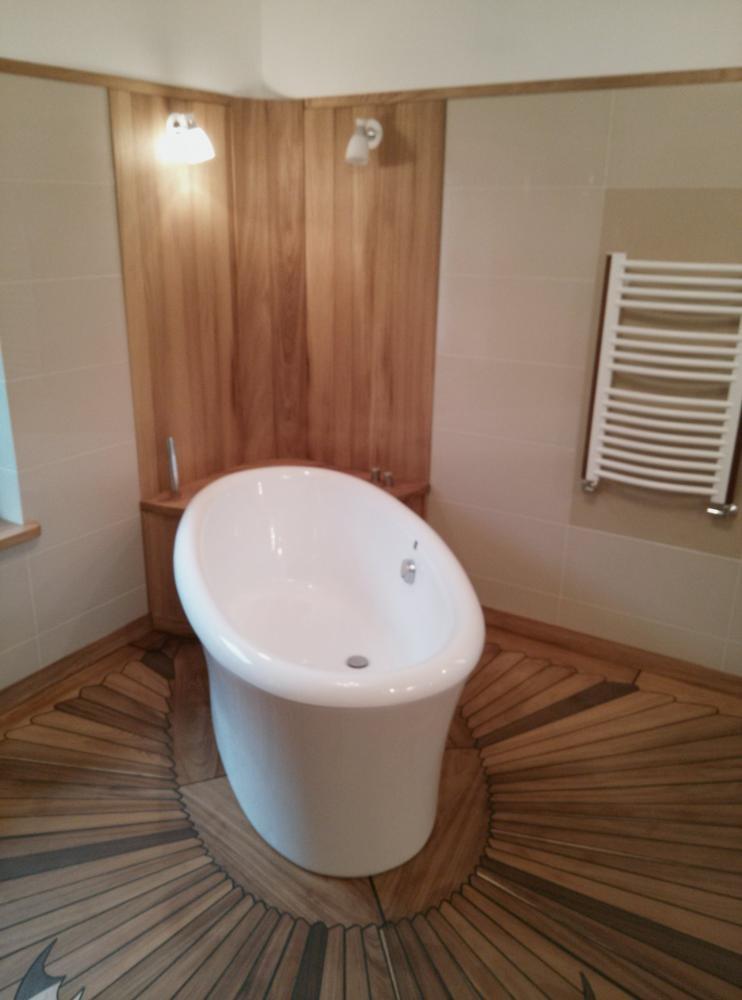 Drewno w łazience, zdjęcie 1