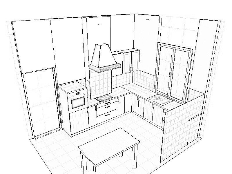 Generalny remont kuchni - projekt, zdjęcie 1