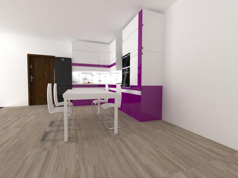 Fioletowo - biała kuchnia, zdjęcie 3