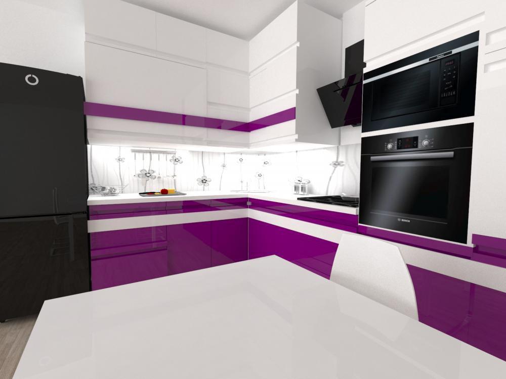 Fioletowo - biała kuchnia, zdjęcie 2
