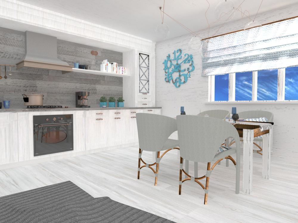 Skandynawski salon z elementami vintage, zdjęcie 7