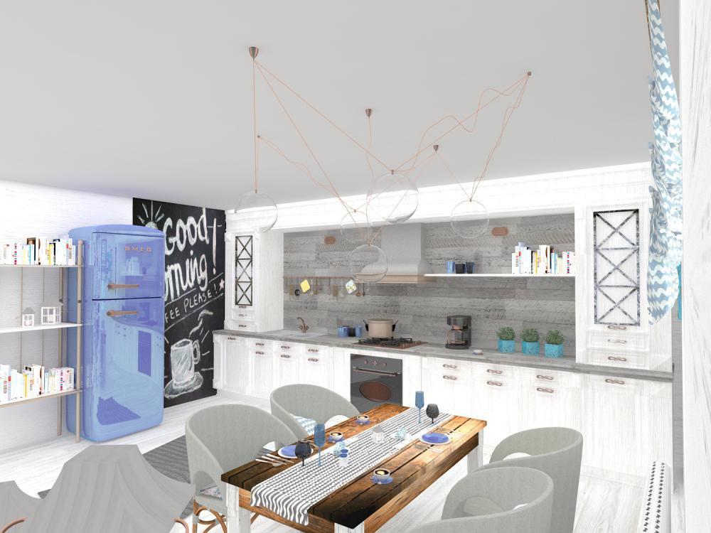 Skandynawski salon z elementami vintage, zdjęcie 8