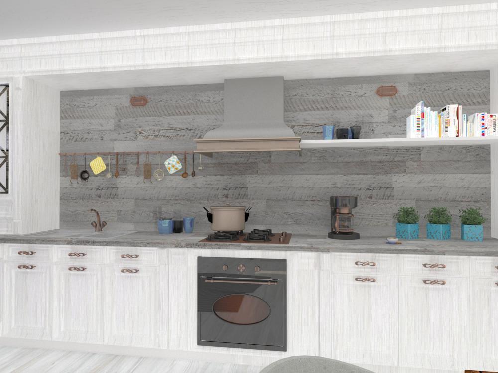 Skandynawski salon z elementami vintage, zdjęcie 13