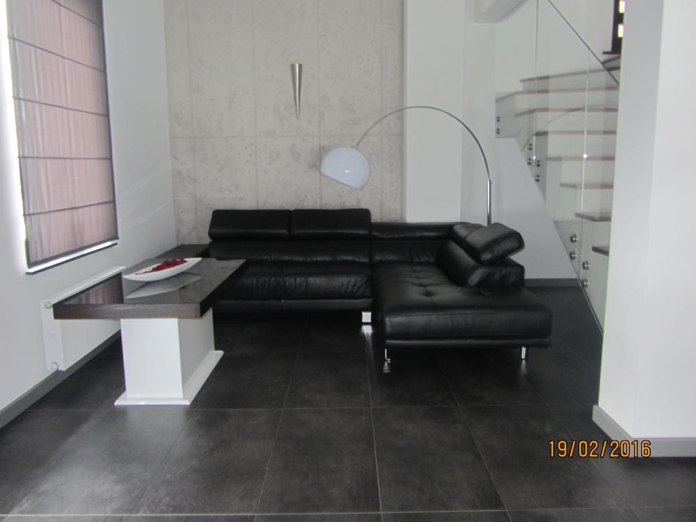 Salon nowoczesny z płytką Paradyż Taranto grafit , zdjęcie 5