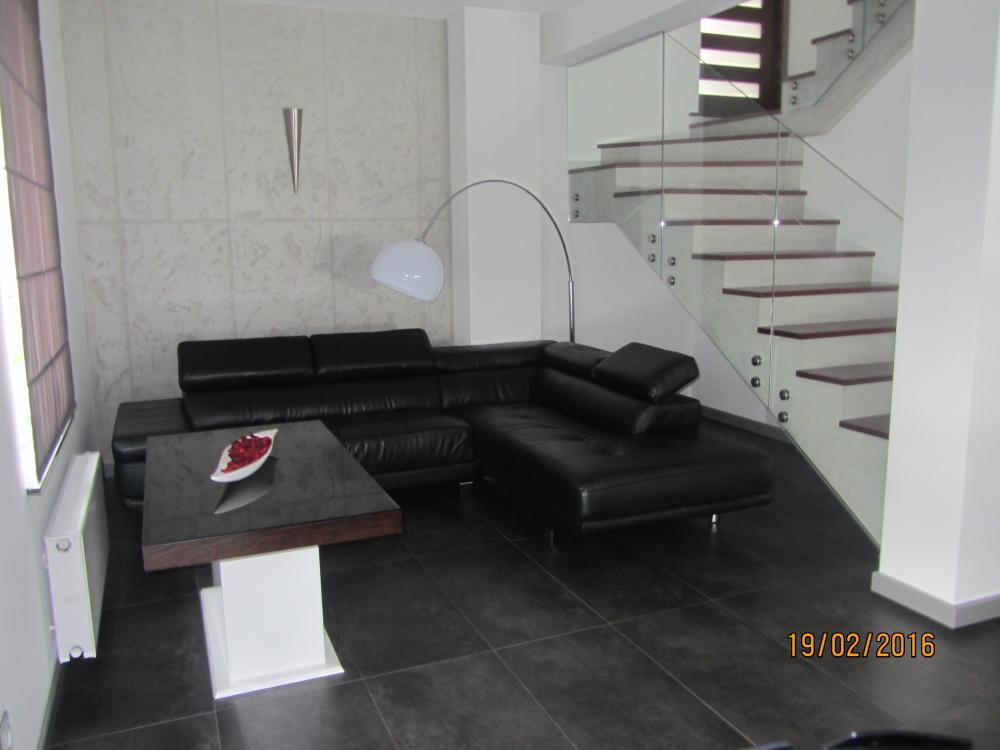 Salon nowoczesny z płytką Paradyż Taranto grafit , zdjęcie 2