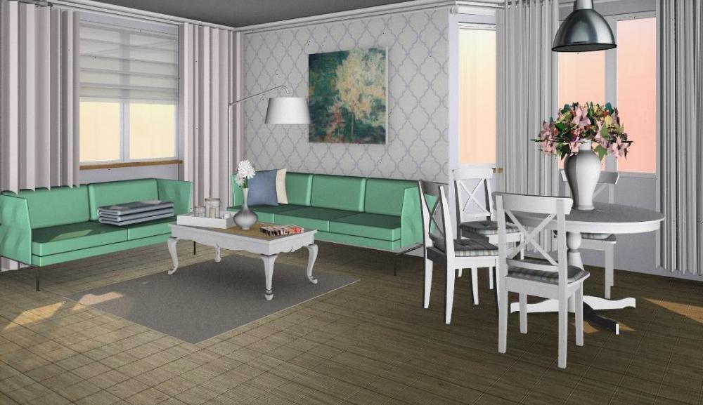 Pokój dzienny z piecykiem kaflowym, zdjęcie 2