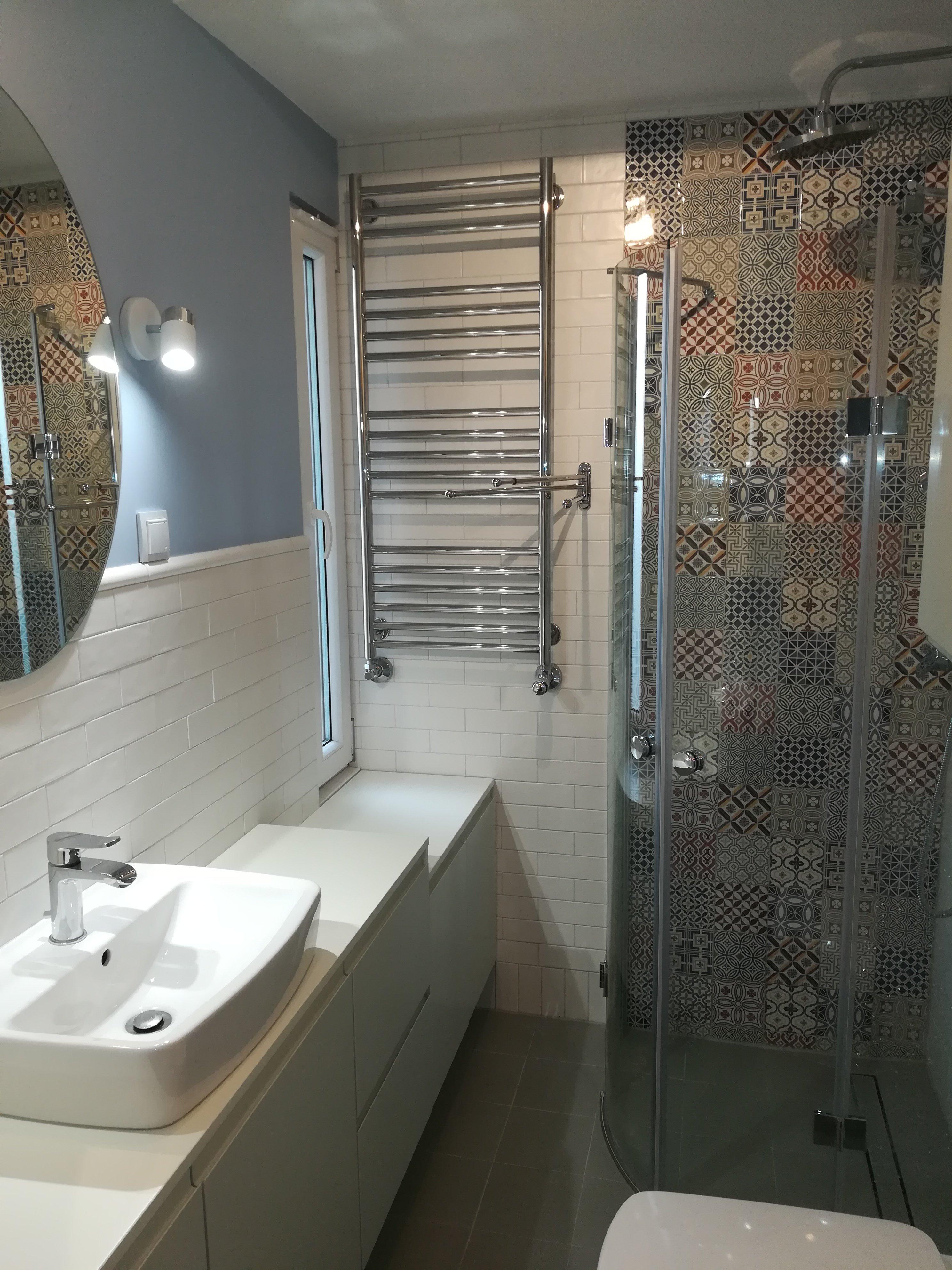 Miejsko-patchworkowa łazienka, zdjęcie 1