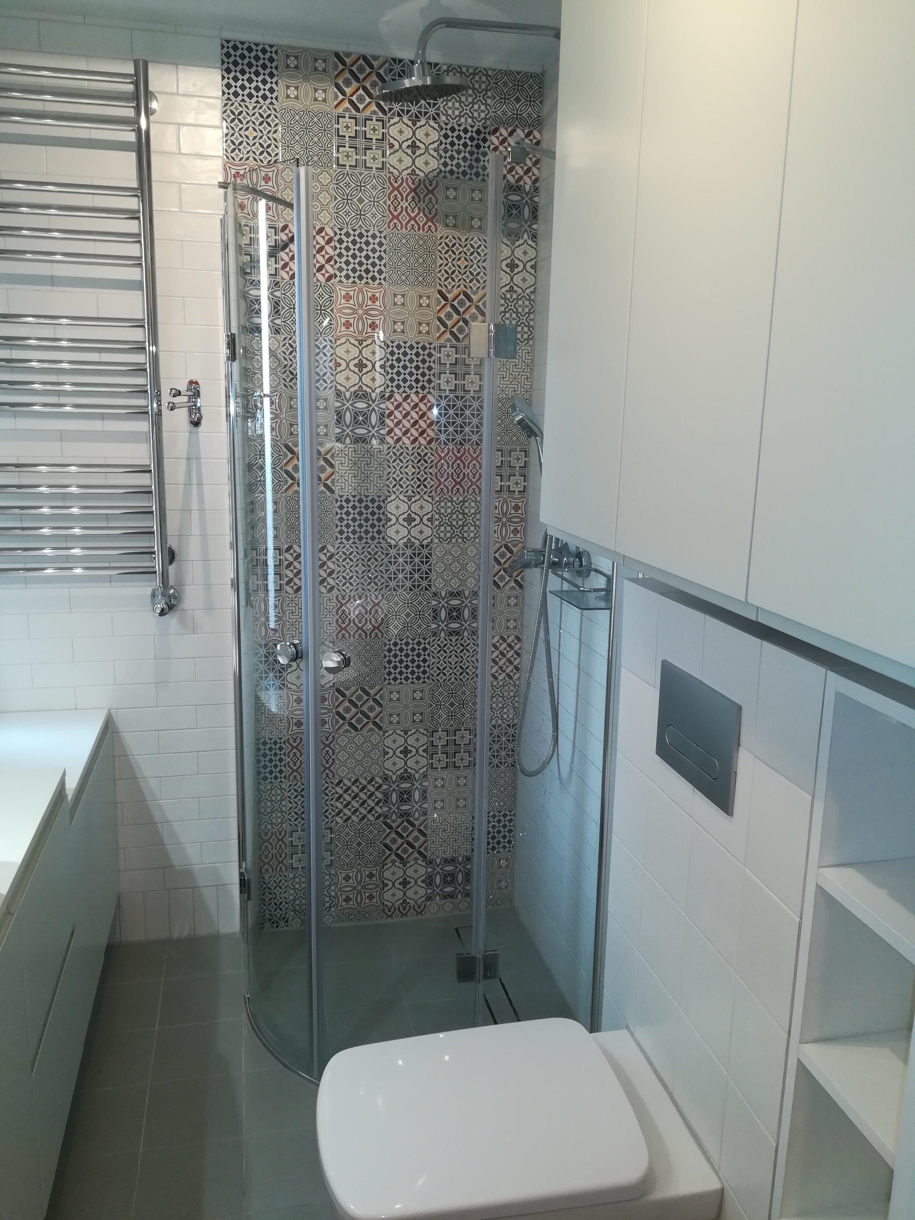 Miejsko-patchworkowa łazienka, zdjęcie 2