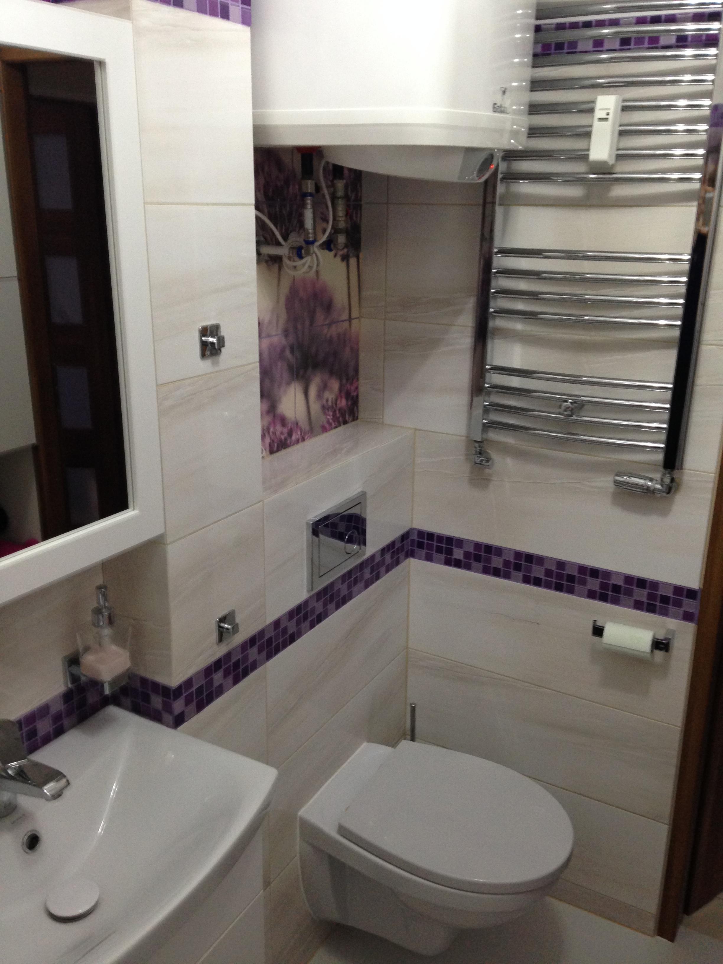 Mała fioletowa łazienka, zdjęcie 6