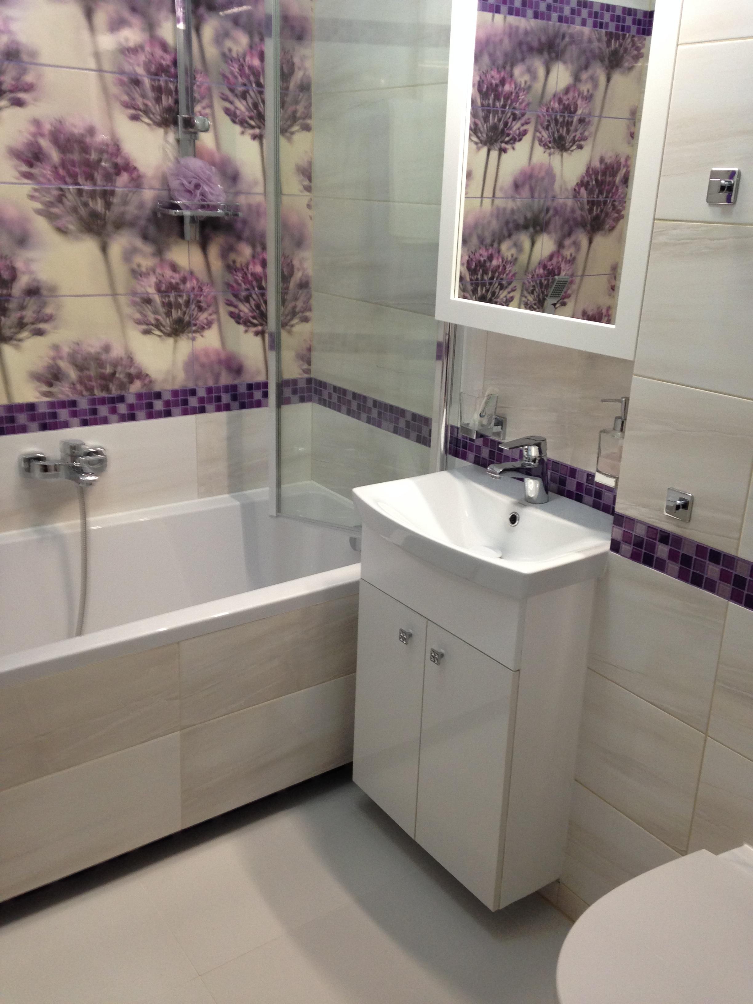 Mała fioletowa łazienka, zdjęcie 3