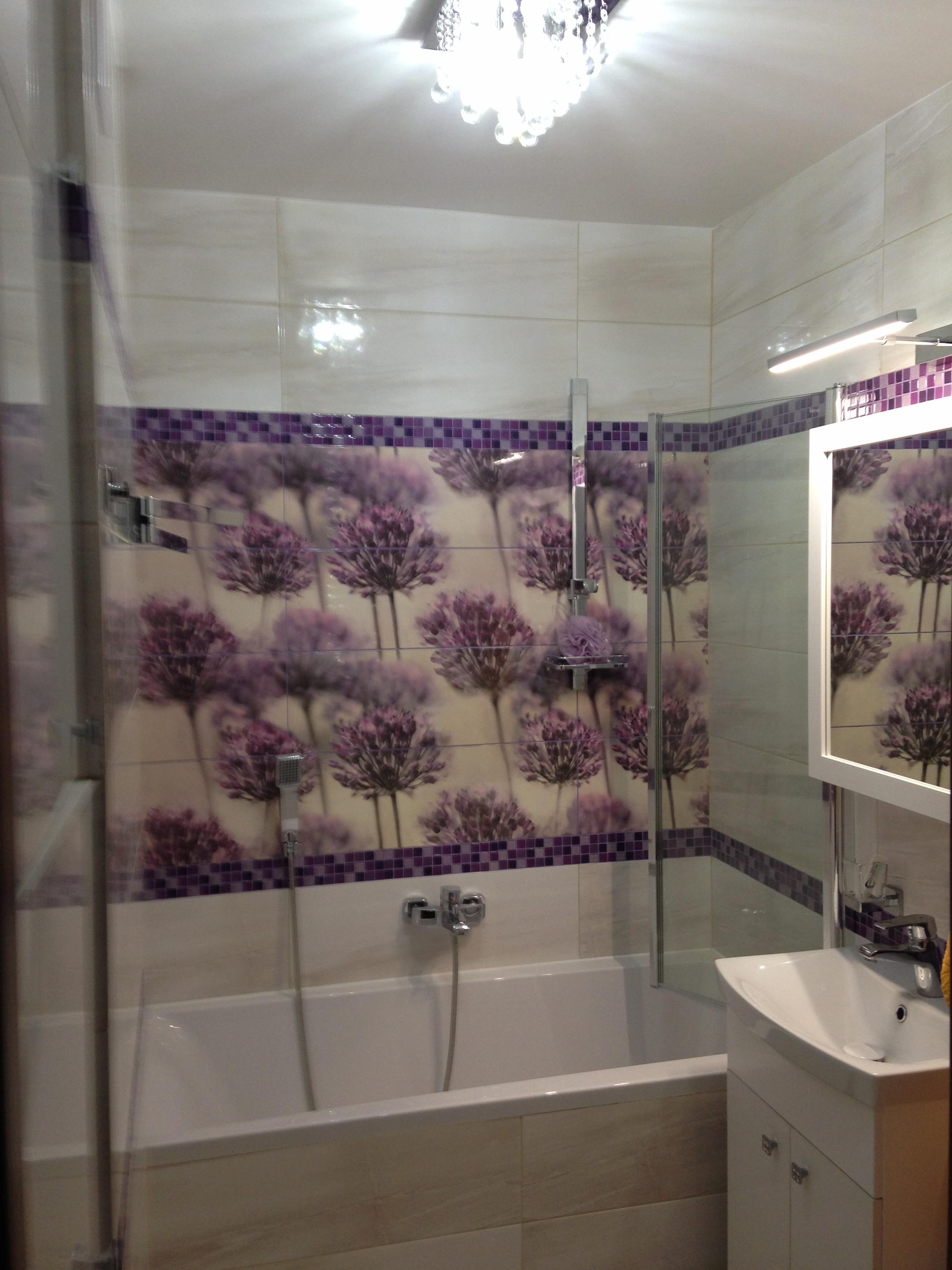 Mała fioletowa łazienka, zdjęcie 4