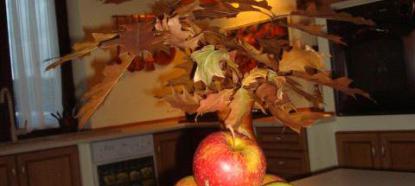 kuchnia i jadalnia w odcieniach jesieni, zdjęcie 1