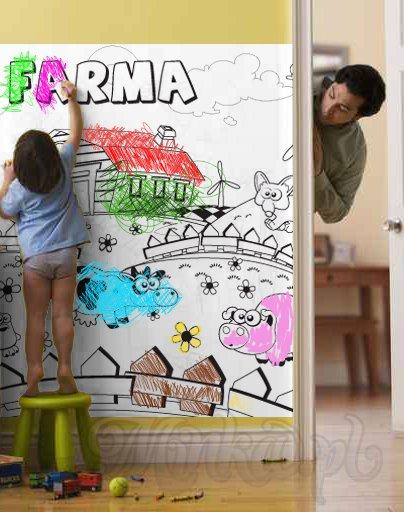 Kolorowanka ścienna