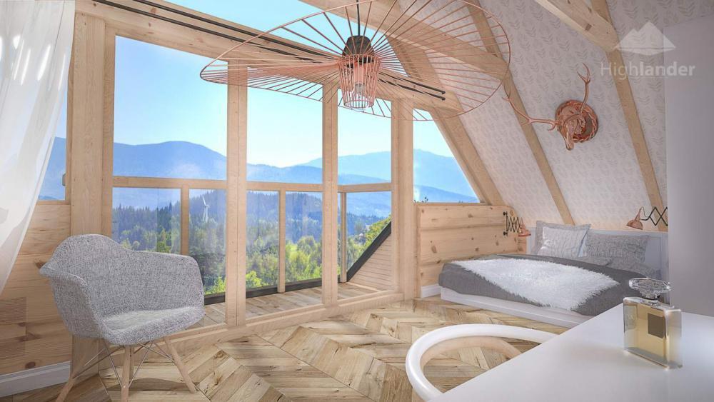 Sypialnia skandynawska