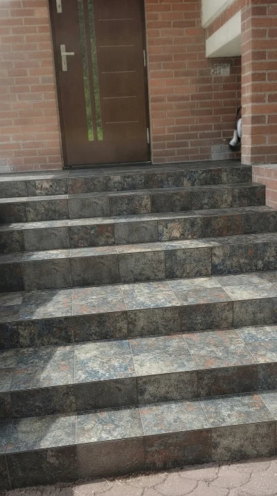 Wirtualna wizualizacja AI - Paradyż Viano Grys klinkier 30x60x0.85  na podłodze