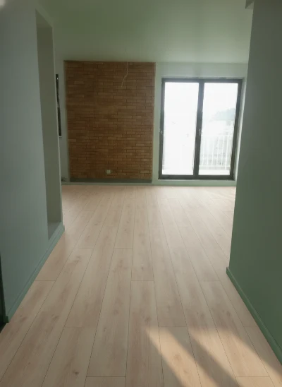 Wirtualna wizualizacja AI - Weninger Dąb Lovin Podłoga Laminowana 128.6x19.2x0.8  na podłodze