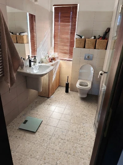Wirtualna wizualizacja AI - Marazzi Caracter Mix Multicolor M97C gres rektyfikowany 60x120  na podłodze