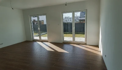 Wirtualna wizualizacja AI - Marazzi Vero Castagno M7CJ gres rektyfikowany 20x120  na podłodze