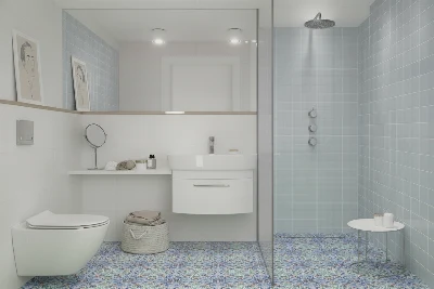 Wirtualna wizualizacja AI - Mainzu Ceramica Antibes dekor 15x30  na podłodze