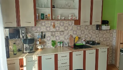 Wirtualna wizualizacja AI - Aparici Sao Luis Merces gres rektyfikowany 59.2x59.2  na ścianie