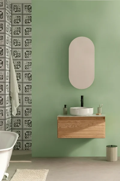 Wirtualna wizualizacja AI - Vives Gibert-3 Gris Narożnik 20x20  na ścianie