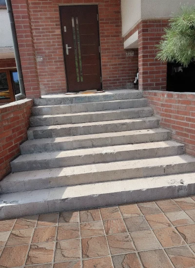 Wirtualna wizualizacja AI - Realonda Canyon Cobblestone gres 44x66  na podłodze