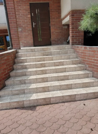 Wirtualna wizualizacja AI - Realonda Dukkan Gris gres 44x66  na podłodze