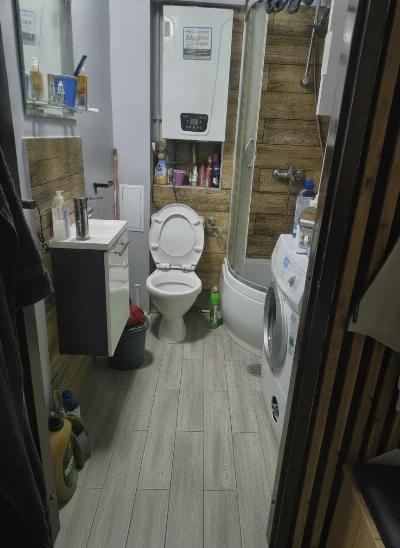 Wirtualna wizualizacja AI - Cerrad Veida Grys gres rektyfikowany 19.3x120.2 G II  na podłodze