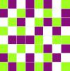 Michelle green/violet/white mosaic